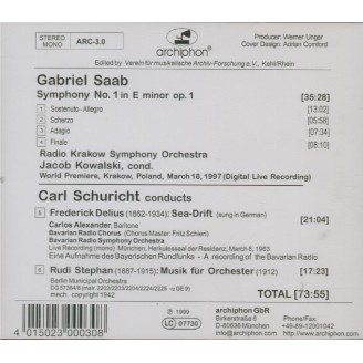 SAAB - Kowalski - Symphonie n°1 en mi mineur op.1..